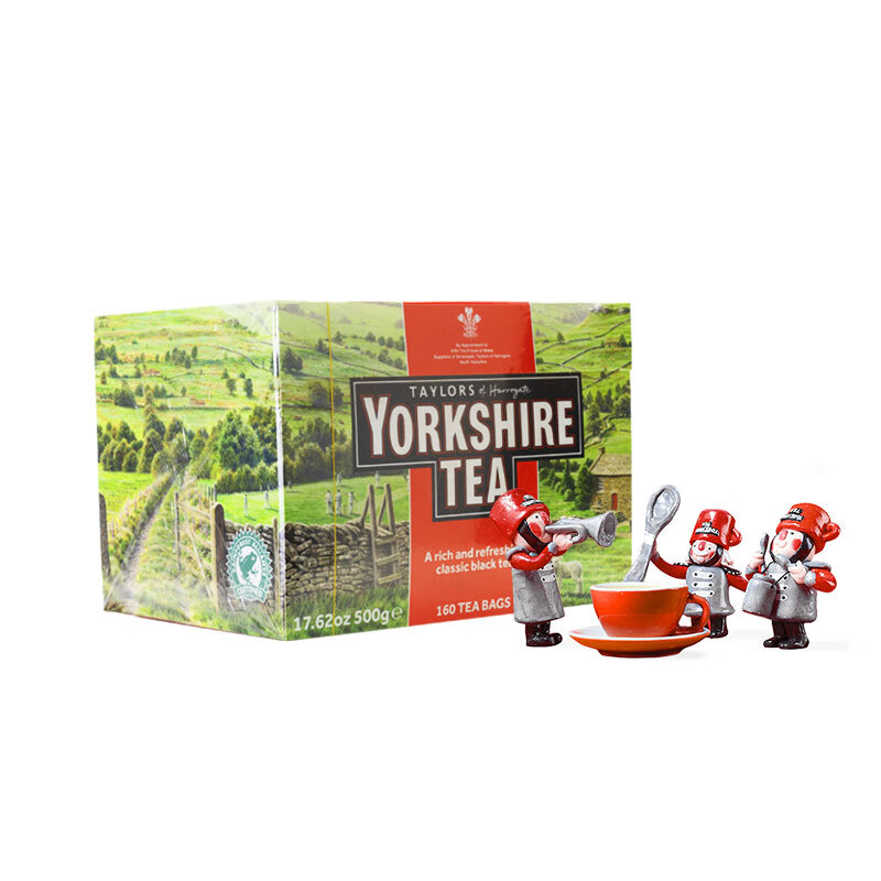 taylors of harrogate约克夏茶盒装袋泡茶160包裸包 英国原装进口红茶