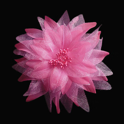 儿童饰品发饰女头饰品发饰发夹拉丁舞舞蹈服配饰儿童表演演出头花 玫