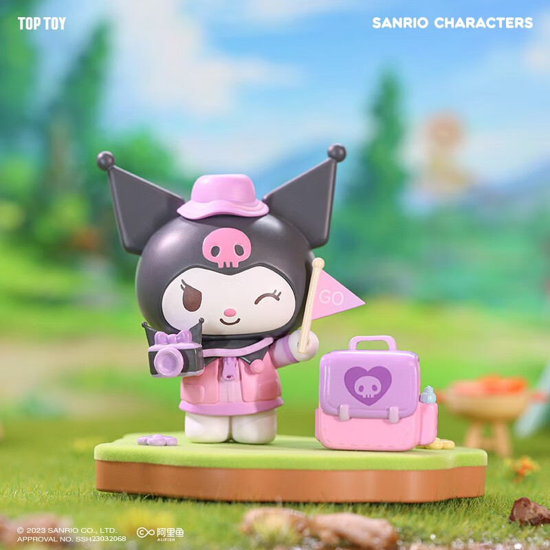 TOP TOY三丽鸥家族露营小伙伴系列手办 库洛米 盲盒 玩具 潮玩 摆件 礼物 单盒（随机发 拍6个非整盒）