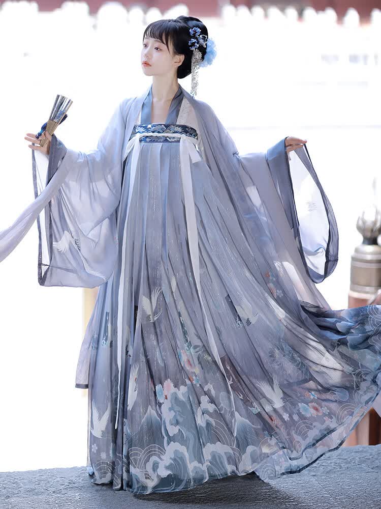 TAO HAN晋制汉服女童中国风齐胸襦裙超仙大袖衫夏季春秋2023年新款 念安 上襦+齐胸裙+大袖衫 3米摆 S使用感如何?