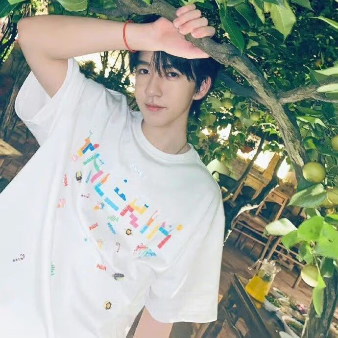 心菲痒时代少年团同款衣服贺峻霖衣服短袖t恤男女夏季新款宽松情侣