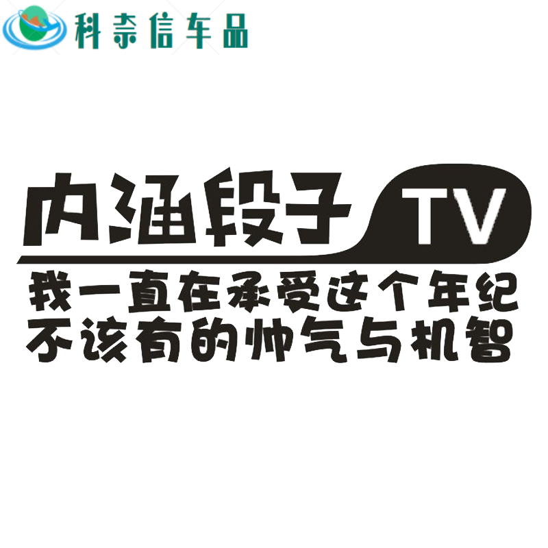 订做个性搞笑句子创意反光贴纸  车贴内涵 黑色 我一直在承受这个年纪