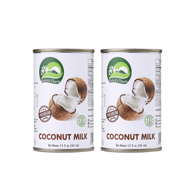 natures charm泰国进口素食纯椰浆nature charm coconut milk 165ml*