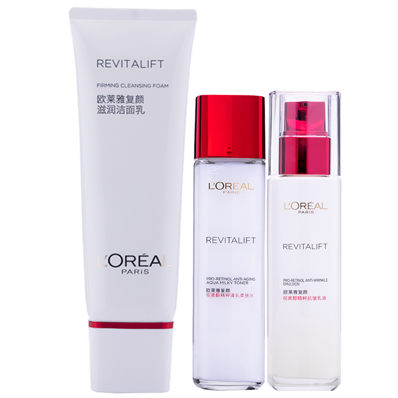 欧莱雅(loreal)女士洗面奶复颜滋润洁面乳深层清洁保湿毛孔水杨酸