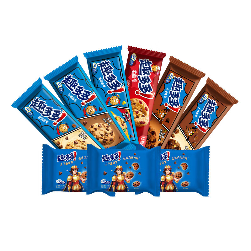 趣多多味零食小吃饼干 趣多多口味大集合 【七种口味744g】