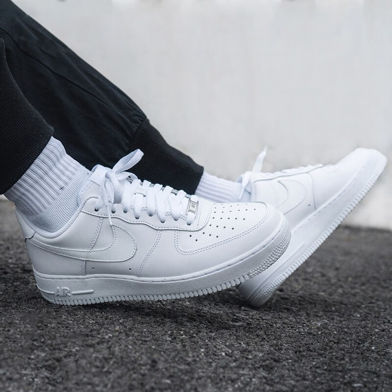 耐克 nike air force 1空军一号af1男子低帮纯白休闲板鞋 315122-111