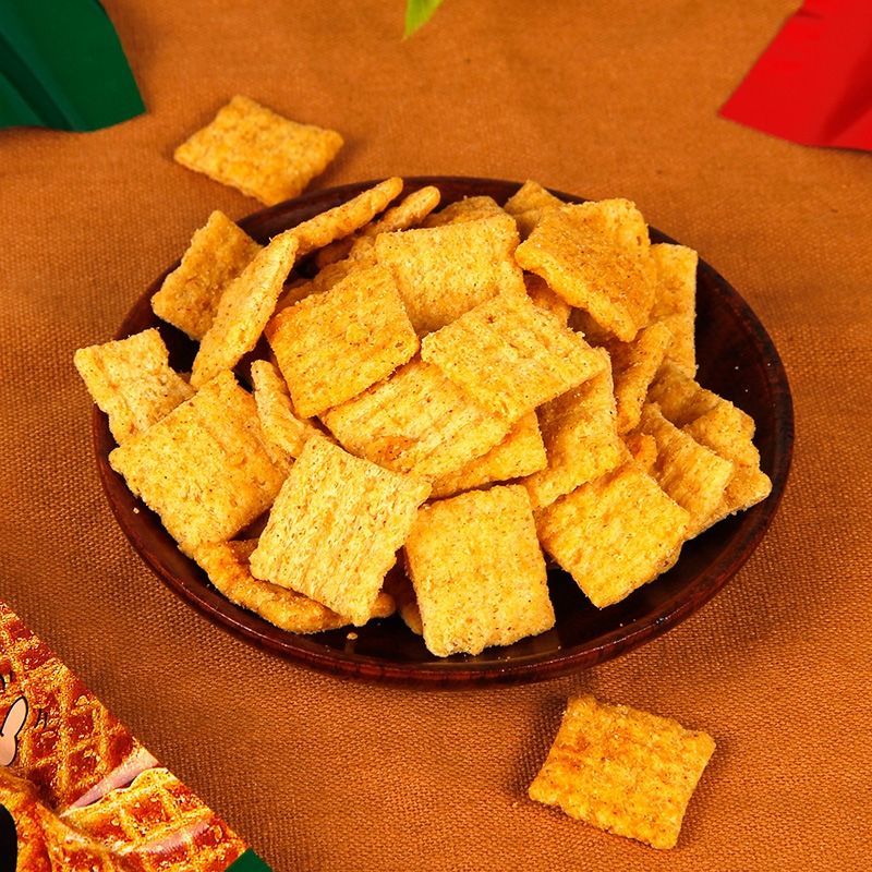 香脆膨化经典休闲零食粗粮膨化熬夜充饥整箱零食 5*包 琥珀锅巴牛肉味