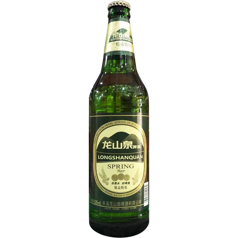本溪龙山泉啤酒 特贡啤酒精品啤酒535mlx12瓶大绿棒子闷倒驴整箱 535