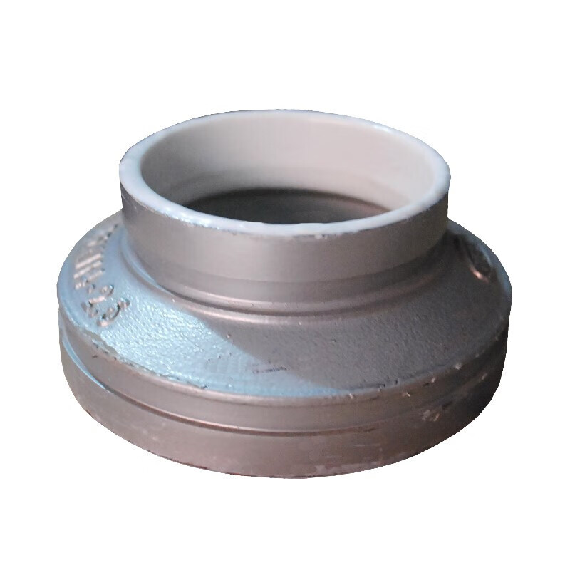 天优衬塑沟槽卡箍大小头银色给水衬塑丝接异径管衬塑变径给水沟槽