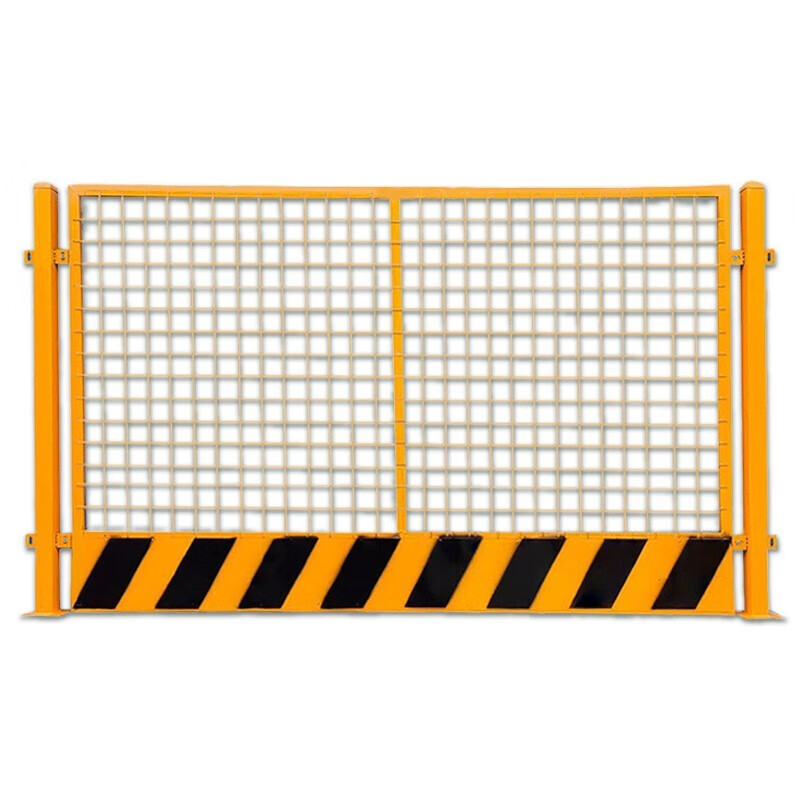 基坑护栏网工地施工防护栏安全隔离栏电梯井口临时围栏杆 黄黑网片型