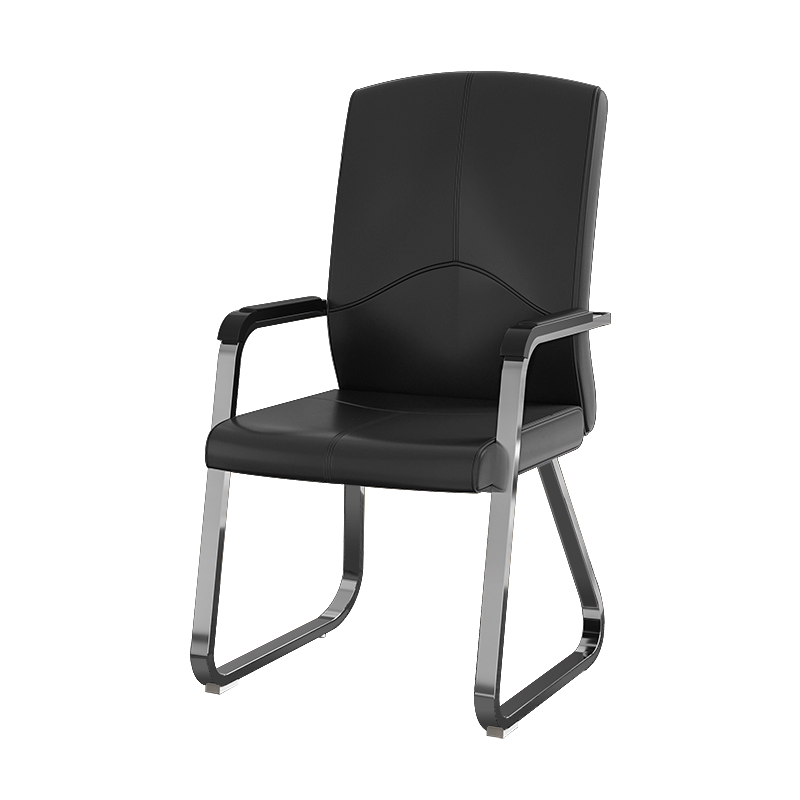 奈高 NAIGAO 办公椅电脑椅会议椅老板椅皮质舒适加厚弓形椅