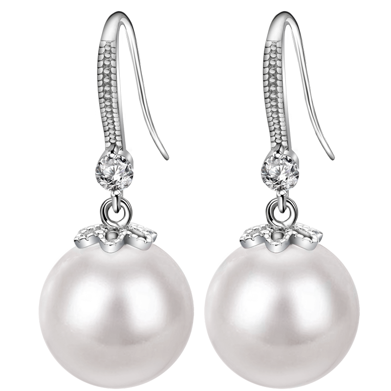 Qlady女士925银珍珠耳环女时尚气质轻奢珍珠耳饰价格走势及评测