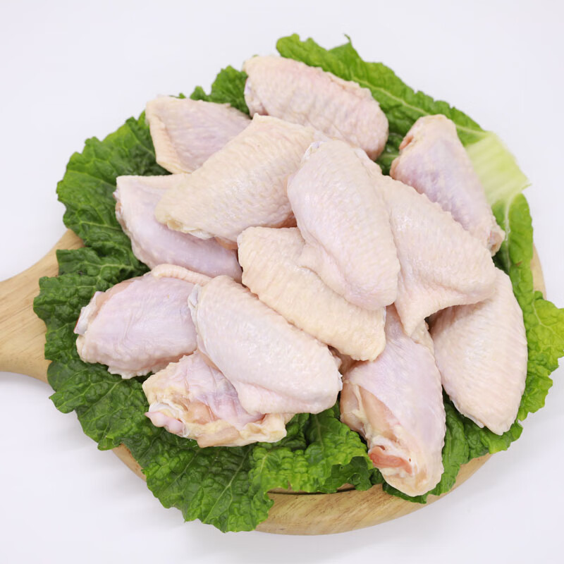 鸡翅中鲜冷冻谷饲生鸡翅生鲜奥尔良鸡翅膀2斤装