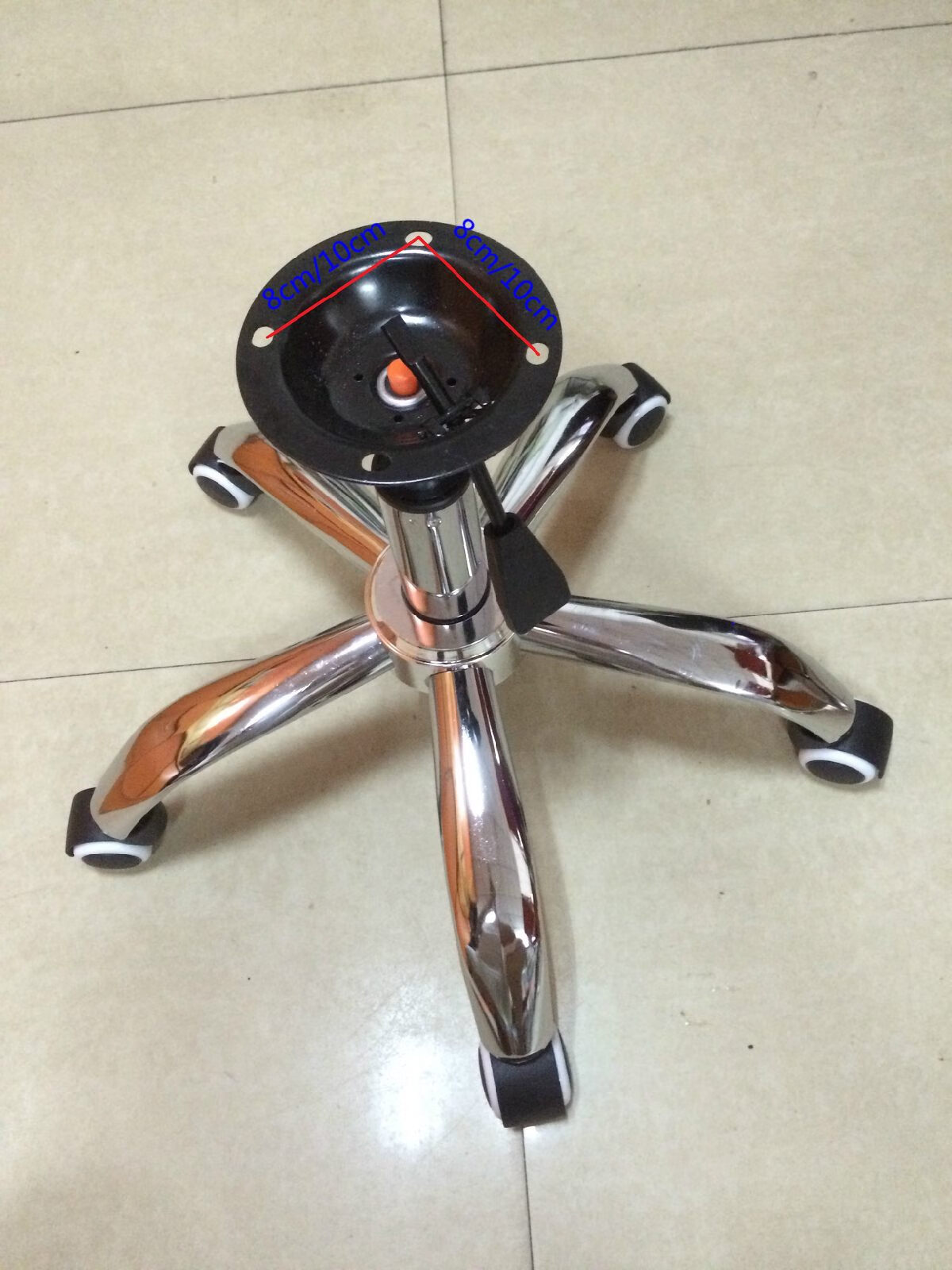 创京懿选钢制办公椅底座老板椅电脑椅转椅子底座底盘脚架全套配件气杆