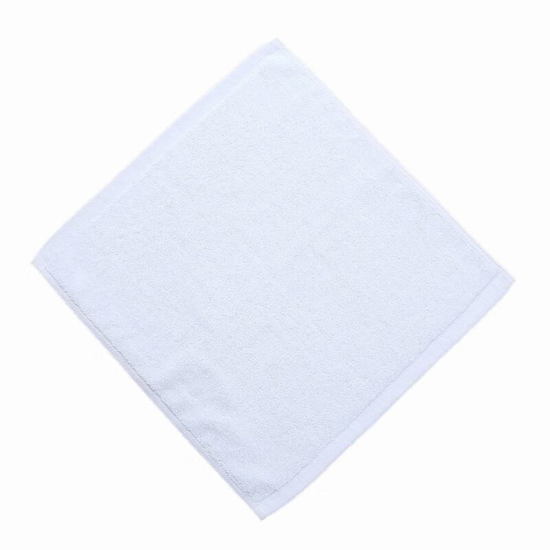 苏奕贝 毛巾棉酒店白色方巾小毛巾30cm四方擦手帕加厚洗脸吸水不掉毛