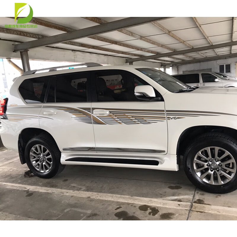 佳固 10-23新款霸道车身彩条 普拉多腰线拉花车贴 改装装饰贴纸贴画 美国进口材质