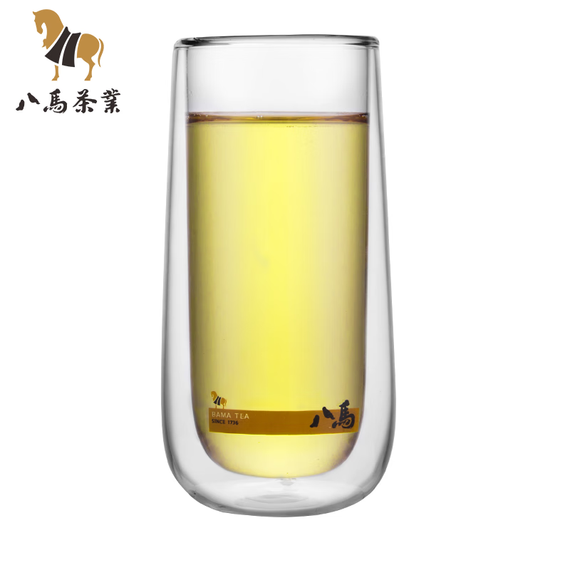 八马茶具 茶杯 双层玻璃水杯 个人杯 大容量耐热杯子260ml 默认1