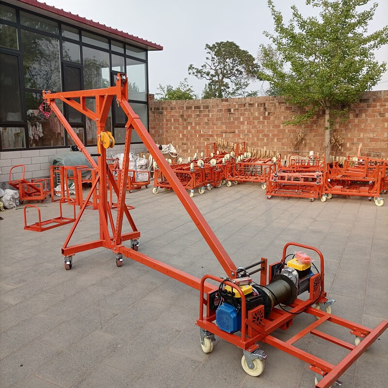 室内外移动直臂吊门窗玻璃专用吊运机小型升降起重车载吊机 直臂移动