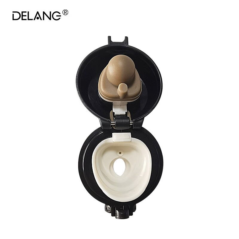 德琅(DELANG)保温杯办公商务保温杯 DL8108-420ml弹跳杯-象牙白