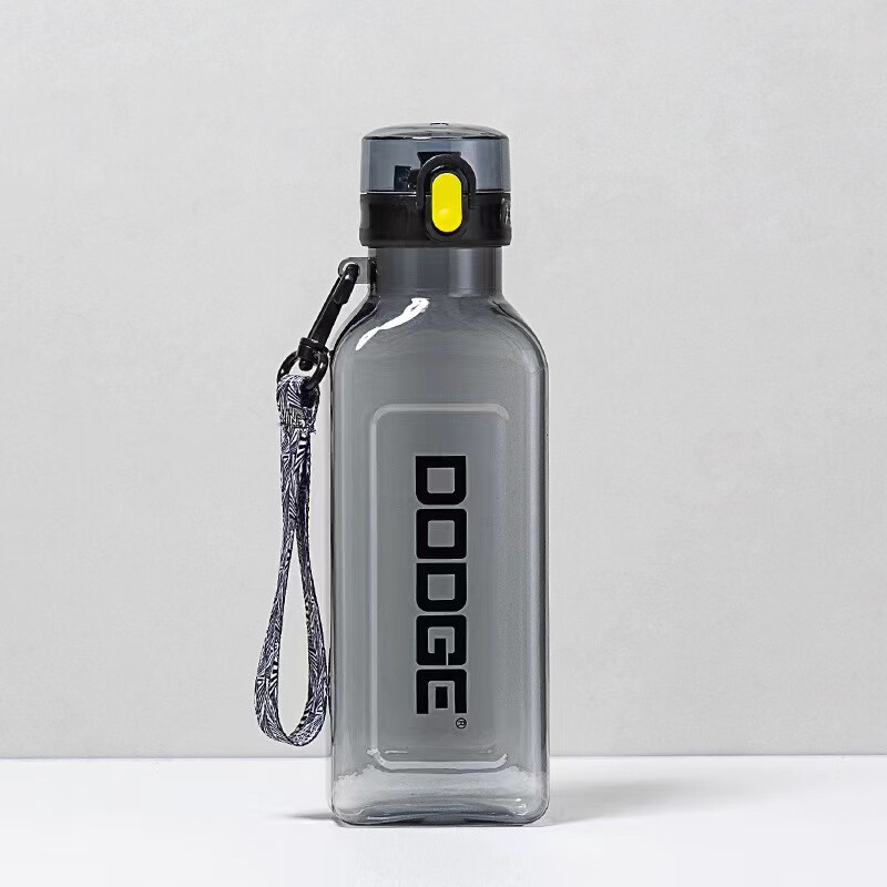 希乐(cille)道奇系列开盖大容量水杯女生高颜值运动防摔便携pc刻度