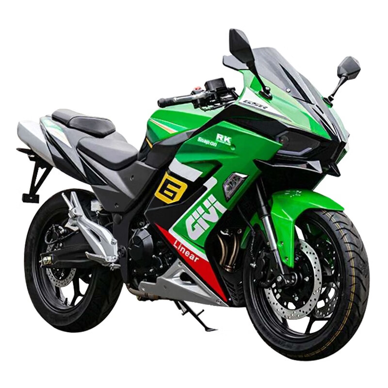 四电喷可上牌200/400双缸趴赛公路赛街车骑士机车重机车整车 h2(绿色)
