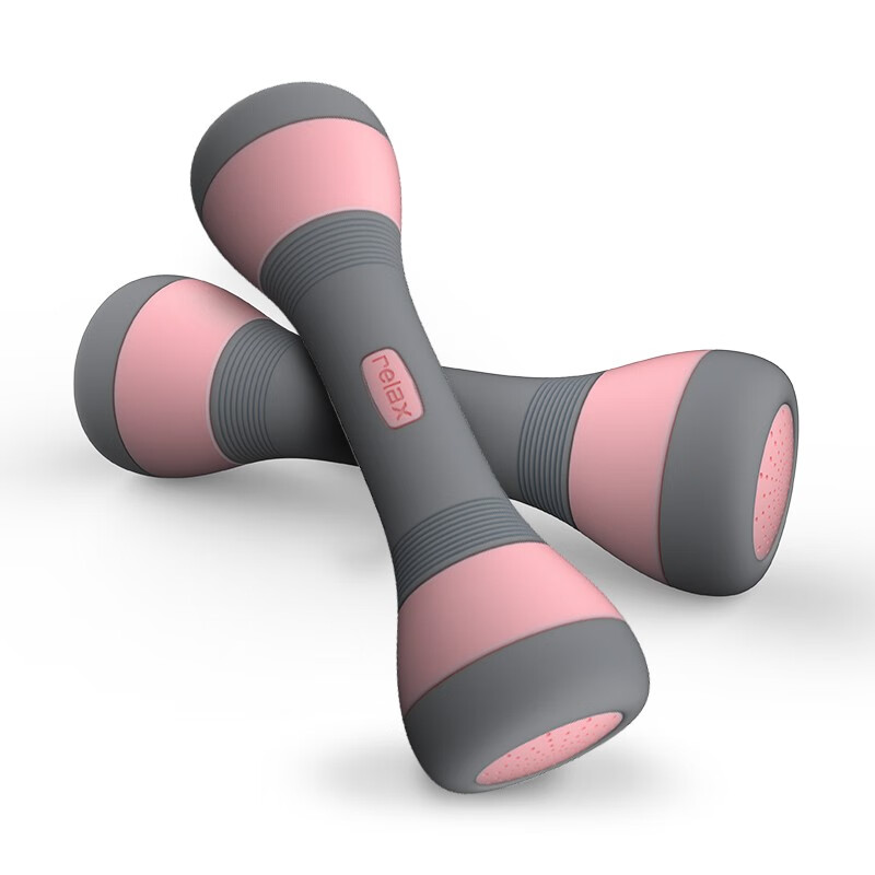 哑铃女健身器材家用儿童可调节重量5kg一对小亚铃 可调节两只装（1-4kg)粉色