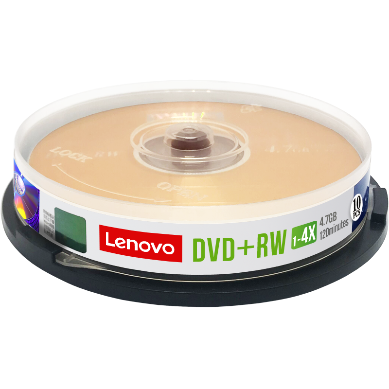 루Lenovo DVD+RW ظ¼DVD-RW̨4.7Gհ ɲд1-4X DVD+RW 10ƬͰװ ظ¼DVD 45Ԫ