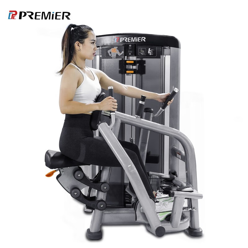 premier 美国格林健身房商用坐姿划船训练器划船力量锻炼大型健身器材