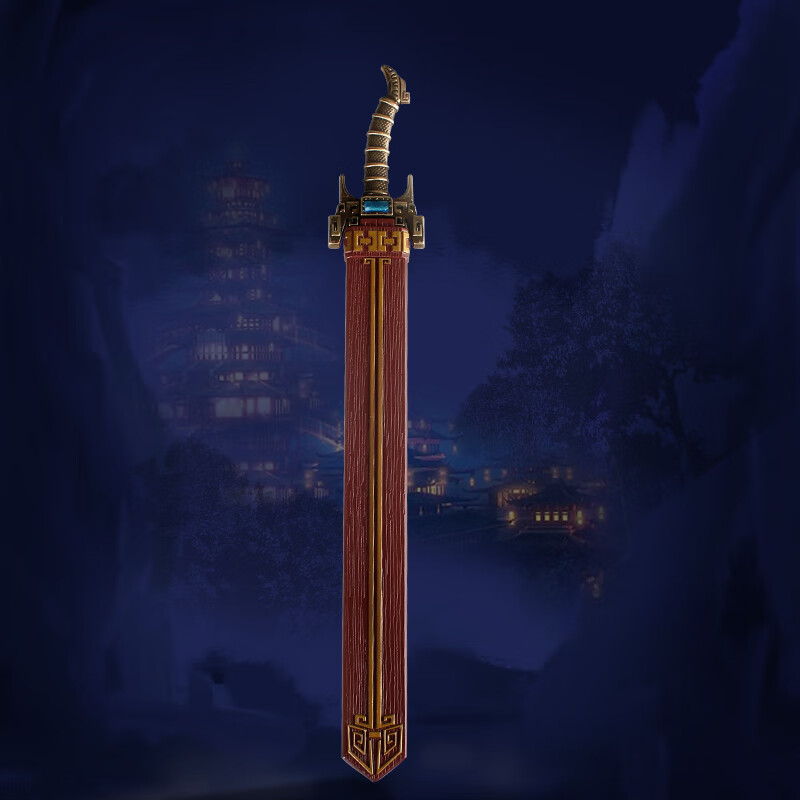 鲨齿剑 秦时明月典藏兵1器 鲨齿剑 30cm盒装模型电影玩具 大号30厘米