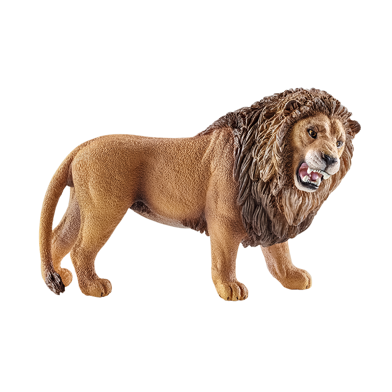 思樂（Schleich S）新年禮物仿真動物模型 老虎獅子狼豹白虎猞猁男女孩兒童玩具生日 咆哮的獅子14726