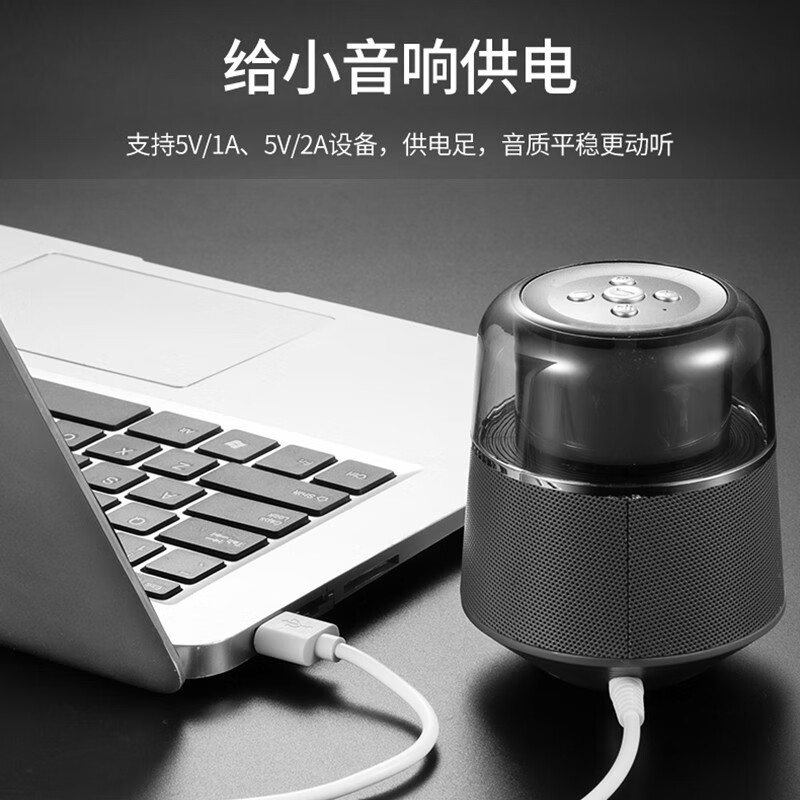 mijvDC3.5充电线适用露娜洁面仪foreo洗脸仪luna mini2充电器线台灯USB转DC/3.5mm电动牙刷充电线 USB转3.5mm电源线1米