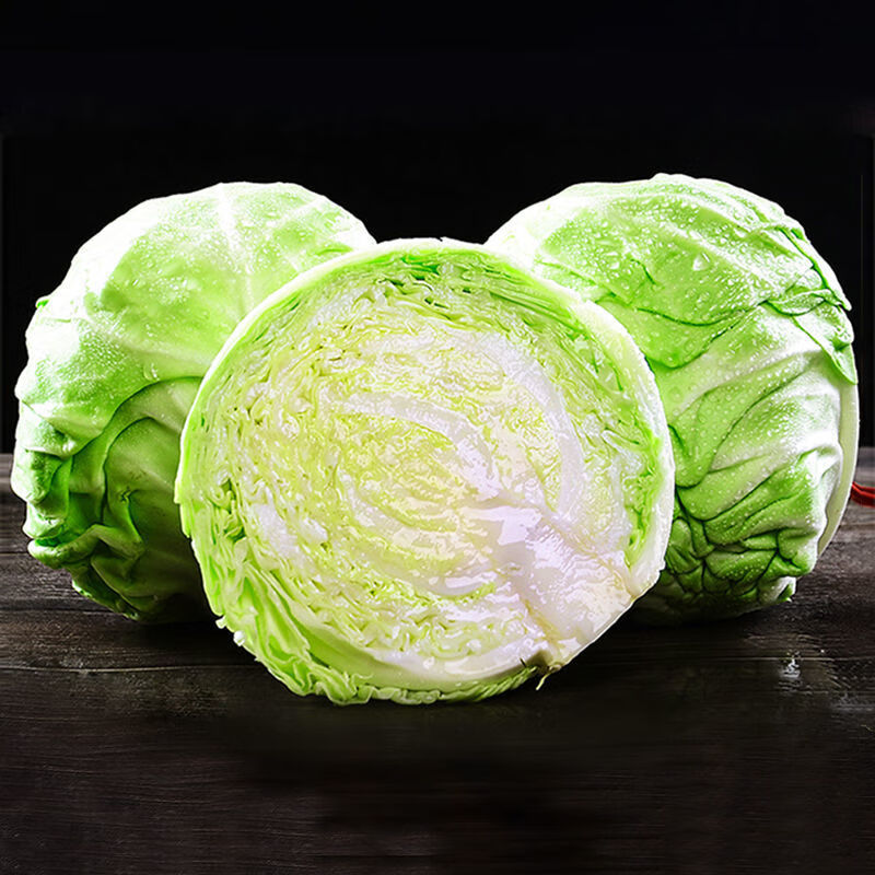 包菜卷心菜圆白菜球甘蓝洋白菜牛心莲花包心菜蔬菜 9斤【精选装】
