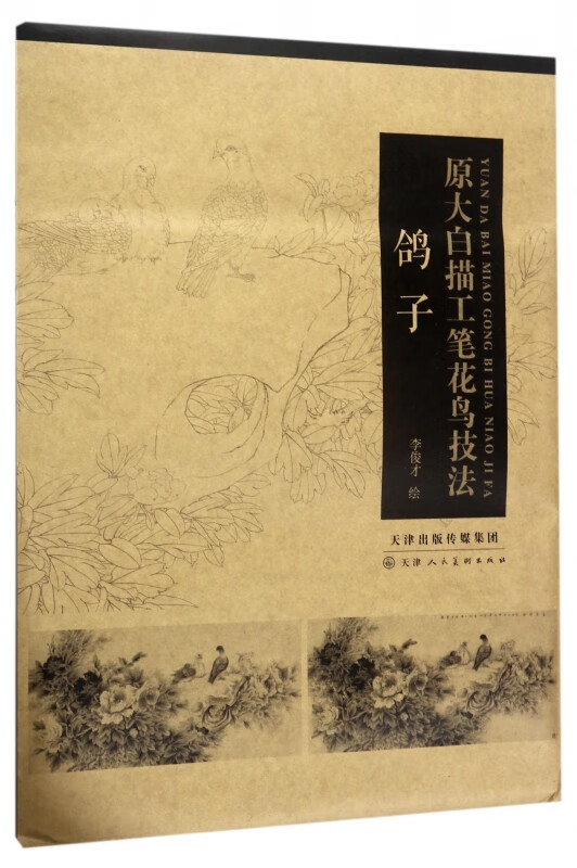 鸽子(原大白描工笔花鸟技法)