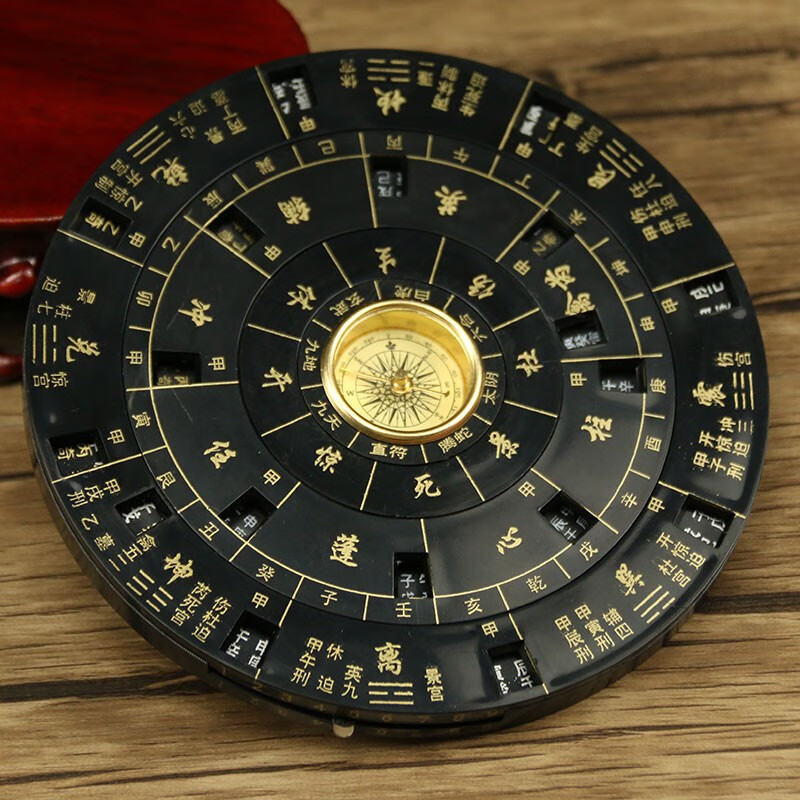 活盘易经活解多用转盘随身携带摆件高精度罗经仪附带罗盘附使用说明