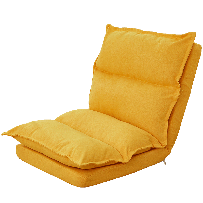 LazyDiary懒人沙发单人沙发可拆洗小户型布艺沙发卧室简易小沙发网红款宿舍阳台靠背椅飘窗椅 浅灰色