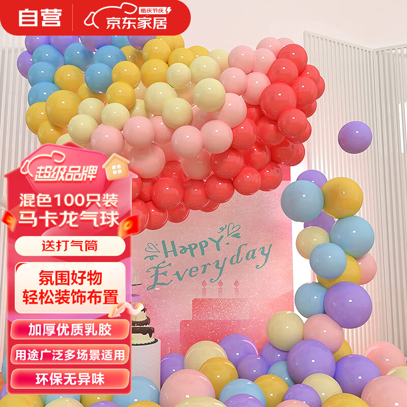 光多拉马卡龙气球儿童生日装饰布置开业毕业结婚表白加厚彩色乳胶气球怎么样,好用不?