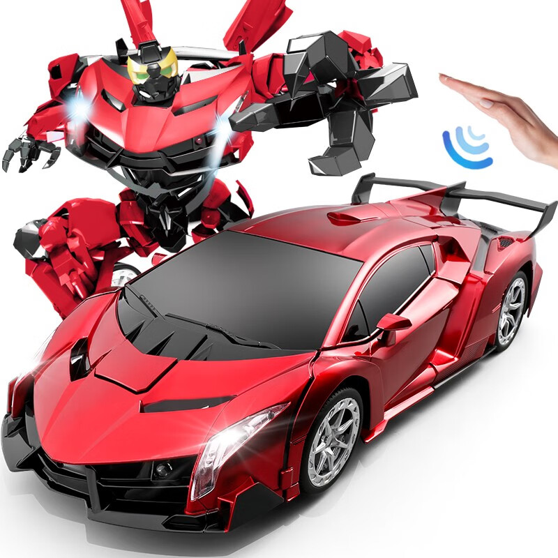 鲁咔贝卡遥控汽车男孩玩具兰博基尼赛车变形机器人布加迪儿童新年生日礼物 兰博基尼双形态-双电池（亮红）属于什么档次？
