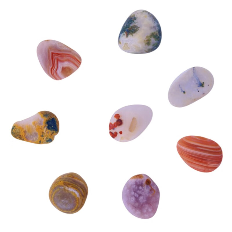 ai)南京雨花石原石观赏石南京特产玛瑙天然雨花石2-5cm随机颜色一颗