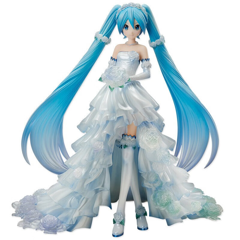 初音未来模型 miku 婚纱初音 礼服 花嫁 1/7 二次元