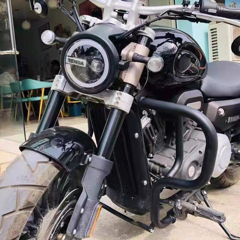 工马23款奔达金吉拉300保险杠防摔杠边包灰石300护杠后靠背无损安装