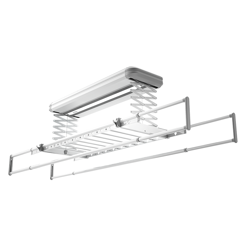 雷士照明(NVC) 电动晾衣架智能遥控自动升降晾衣杆阳台晒衣架8横杆大晒量长屏大照明35KG承重+上门安装