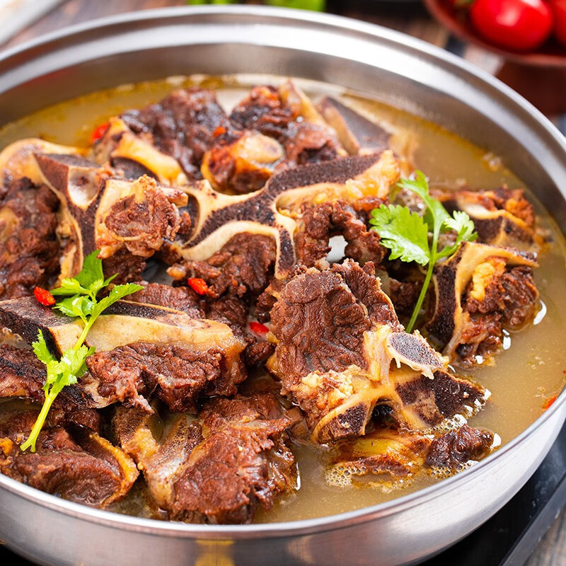 蒙都 内蒙古原味牛骨火锅1200g 加热即食