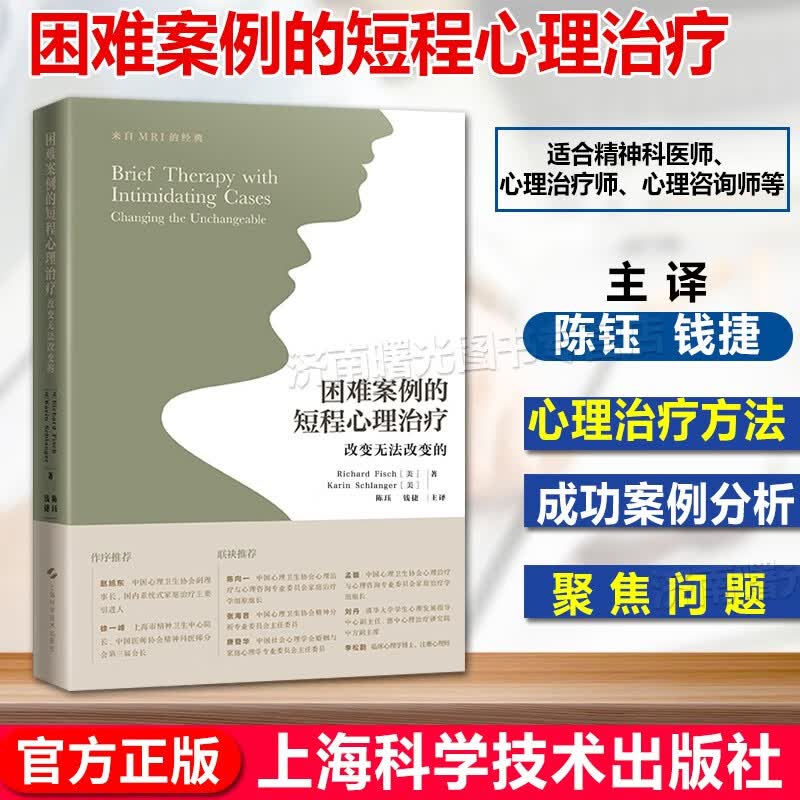 困难案例的短程心理治疗 重度抑郁幻觉与妄想神经性厌食酗酒强迫症自我损毁及多重问题的真实案例分析 短程