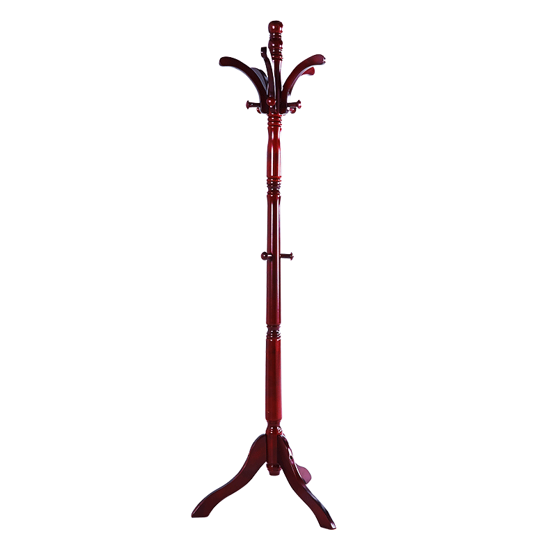 稳纳 衣帽架 实木挂衣架落地  办公室典雅衣架  客厅衣服架子 简易立式置衣架 卧室衣架 3819