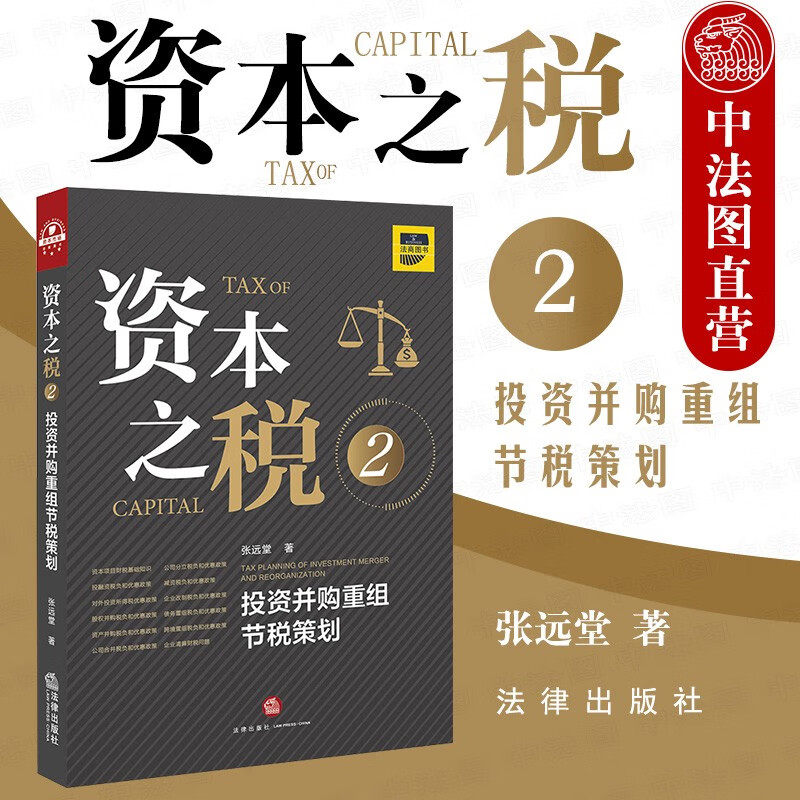 资本之税2 投资并购重组节税策划 张远堂 资本项目财税基础知识 企业清算公司合并债务重组税负优惠政策
