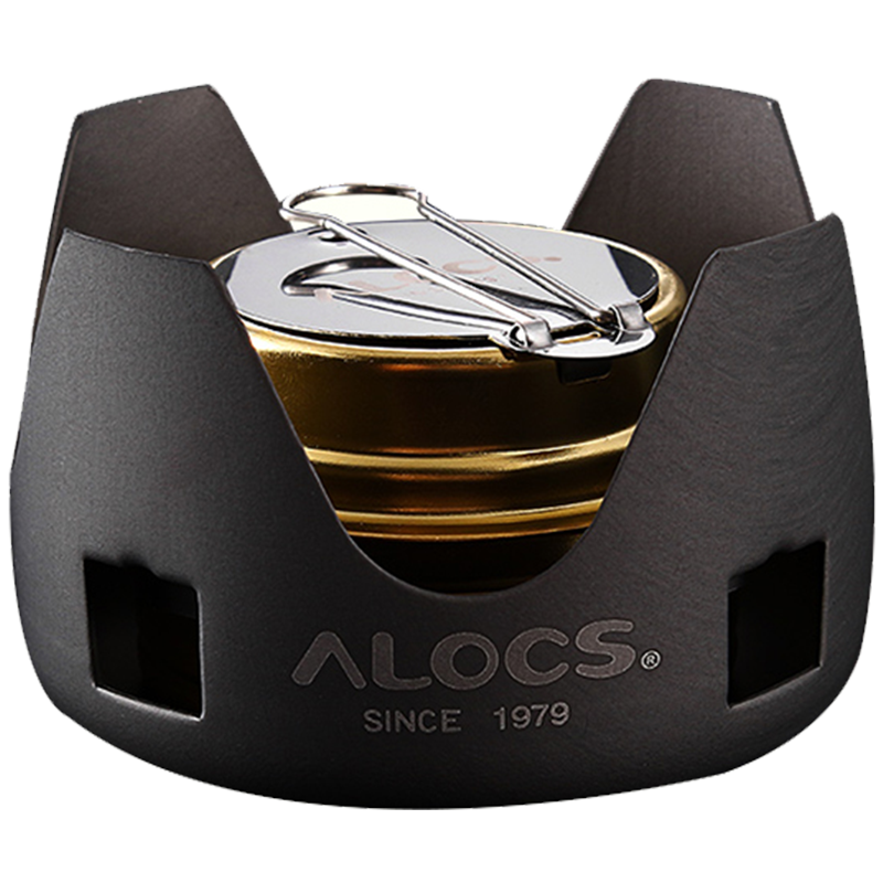 愛(ài)路客（ALOCS）便攜戶(hù)外液體酒精爐野營(yíng)爐頭固體炊具野餐郊游旅行便攜式燒茶水 升級款U悠 均碼