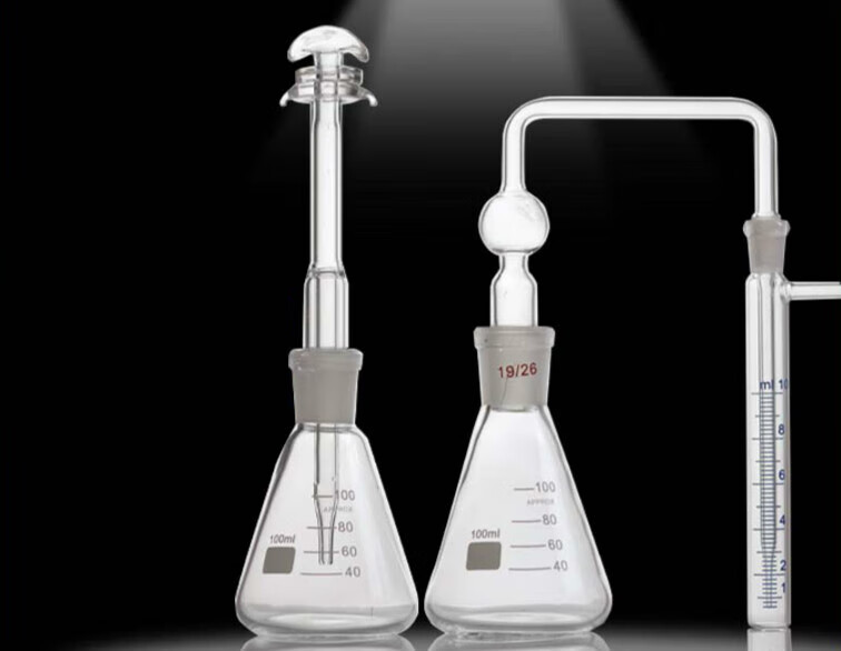 古蔡氏银盐法测砷装置100ml150ml砷盐装置一法定砷器有机玻璃盖 古