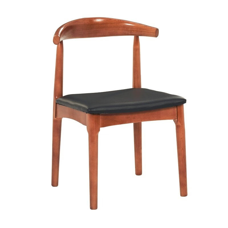 铁掌柜 实木会议桌椅组合 办公桌简约现代工作台培训桌长条桌洽谈桌子 牛角椅 实木板厚8公分