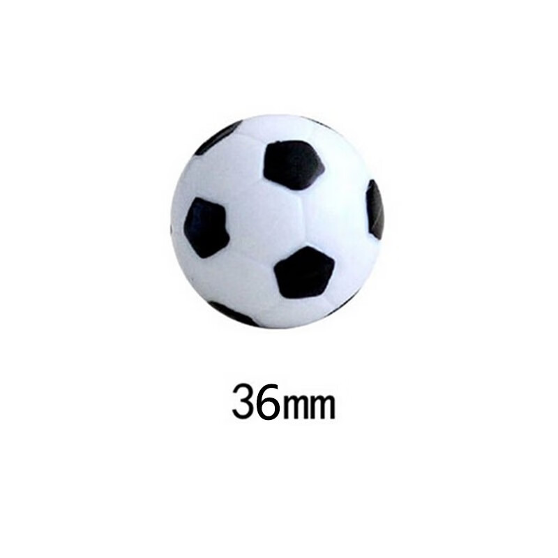 绅领桌上足球的小球桌面桌式足球台配件迷你鱼缸玩具塑料小球黑白小足球足球子装饰配件 36mm