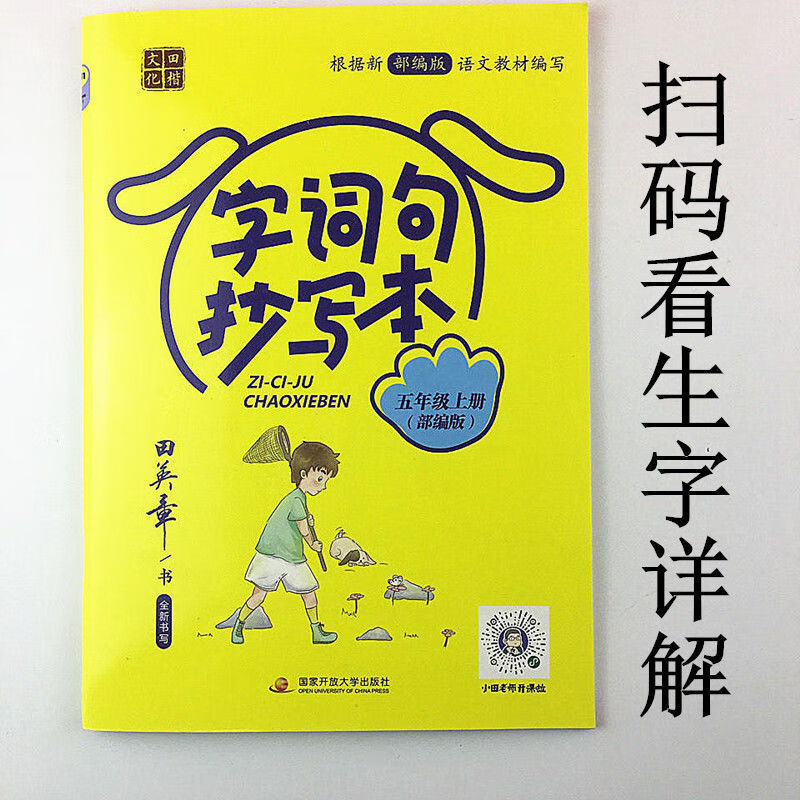 字词句段抄写本五年级上册